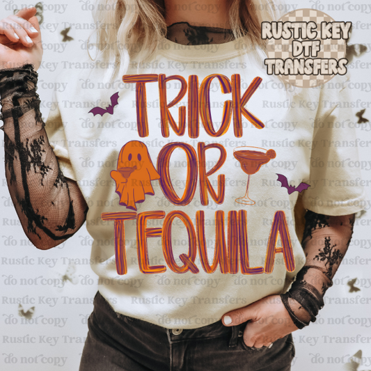 Trick or tequila DTF TRANSFER