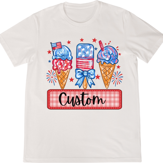 Custom Kids 4th of July DTF TRANSFER