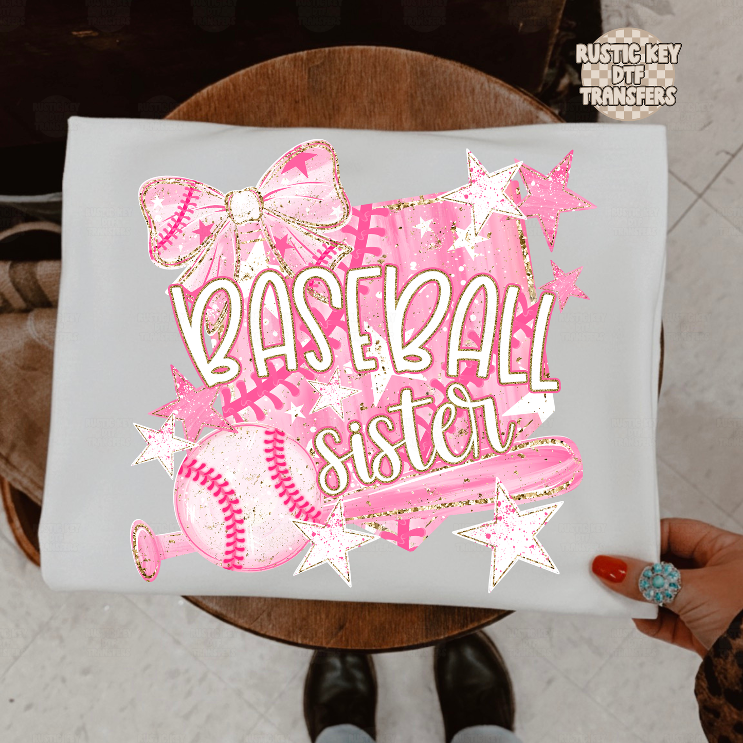 Baseball sister DTF Transfer, Ready to Press
