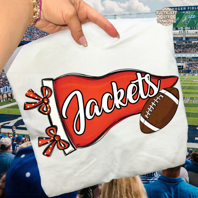 Jackets pennant football DTF Transfer, Ready to Press