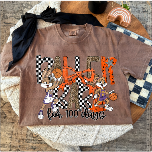 100 Days of school baller babe DTF Transfer, Ready to Press