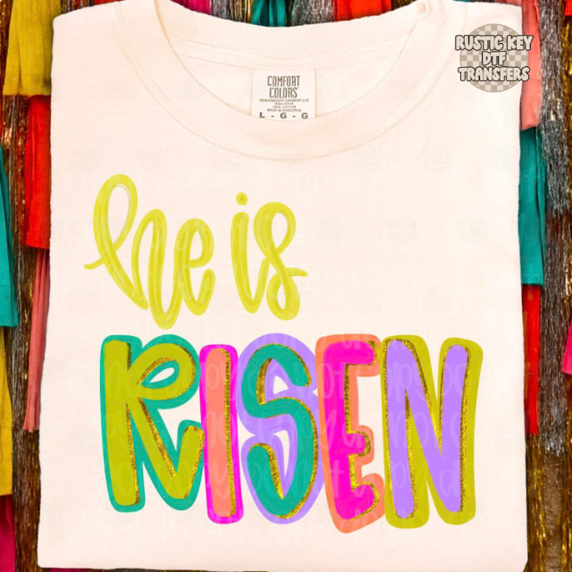 He is Risen DTF Transfer, Ready to Press