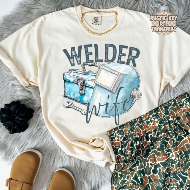 Welder wife DTF Transfer, Ready to Press