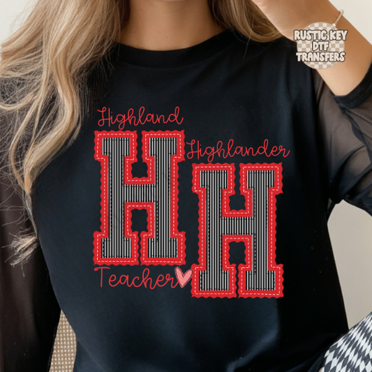 Higlhand highlander teacher prepster DTF Transfer, Ready to Press