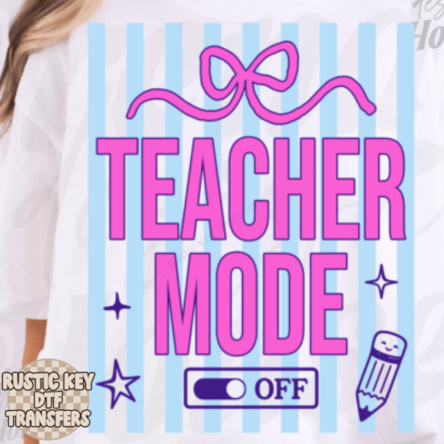 Teach Mode off DTF Transfer, Ready to Press