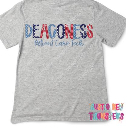 Deaconess Hospital Custom T-shirt