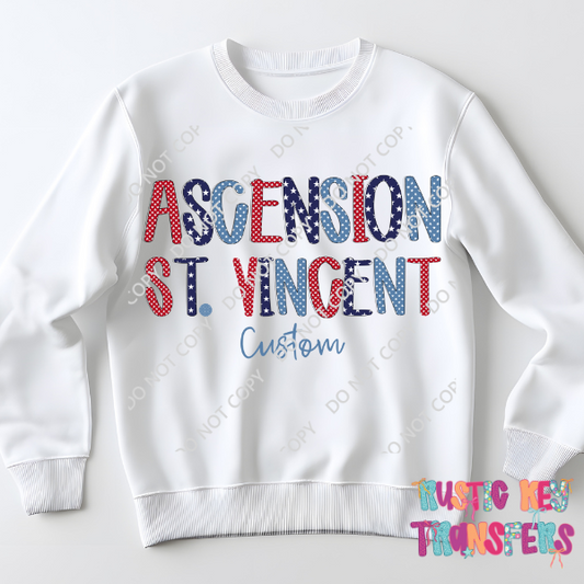 Ascension St. Vincent Custom crewneck sweatshirt