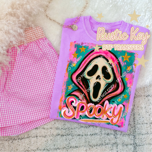 Scream spooky DTF TRANSFER