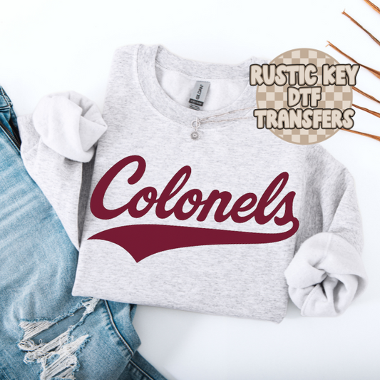 Henderson Colonels DTF TRANSFER
