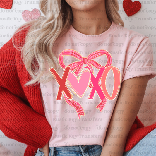 XOXO DTF Transfer, Ready to Press