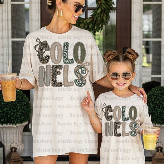 Colonels Camo DTF Transfer, Ready to Press