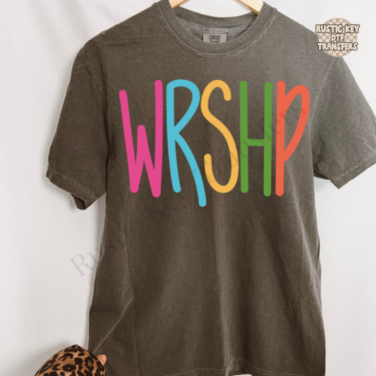 WRSHP DTF Transfer, Ready to Press
