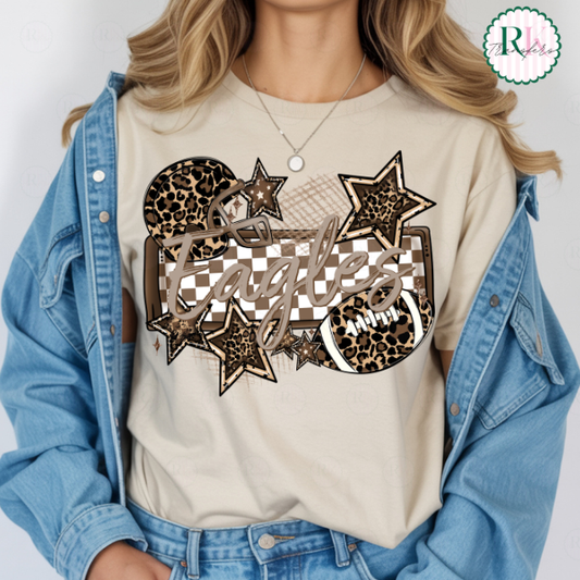 Custom Leopard name plate DTF Transfer, Ready to Press Rustic Key Transfers