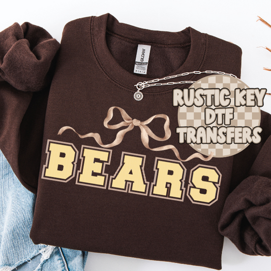 Central Bears seersucker DTF TRANSFER