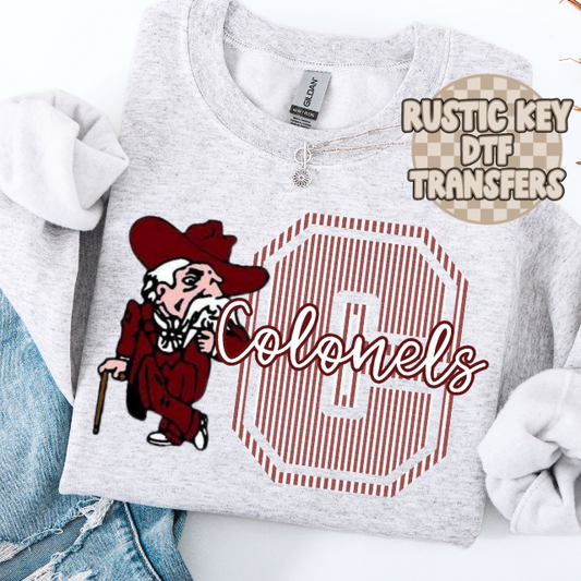 Henderson Colonels Seersucker Gildan Crewneck