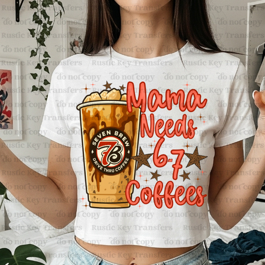 Mama needs Coffee DTF Transfer, Ready to Press