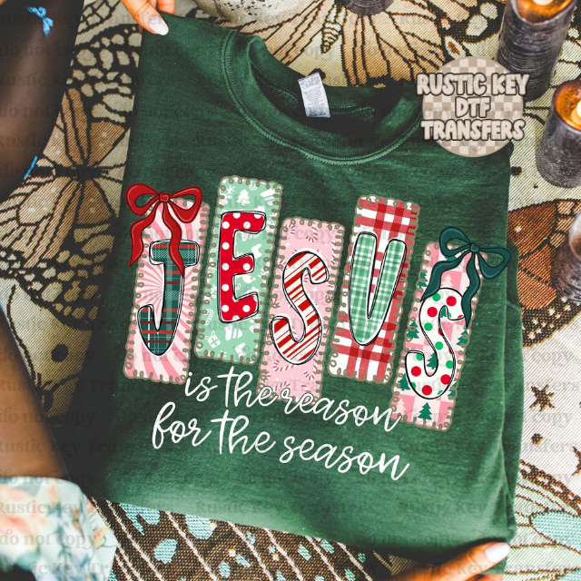 Jesus is the reason DTF Transfer, Ready to Press