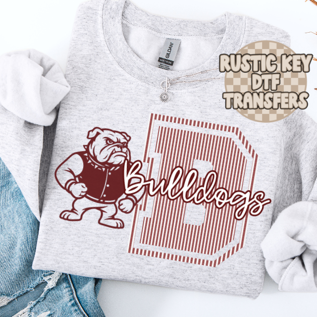 South Bulldogs Seersucker Gildan Crewneck