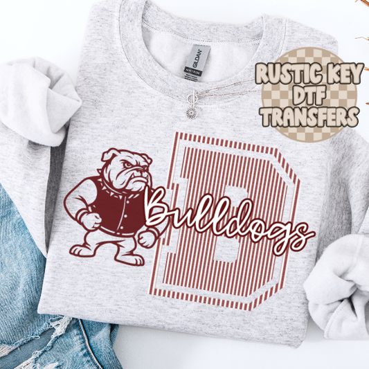 South Bulldogs Seersucker Gildan Crewneck