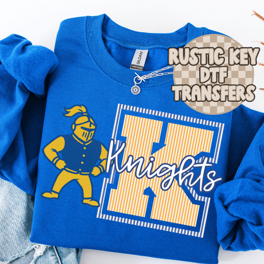 Castle Knights Seersucker Gildan Crewneck