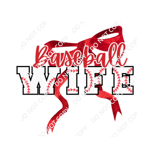 BASEBALL WIFE DTF TRANSFER