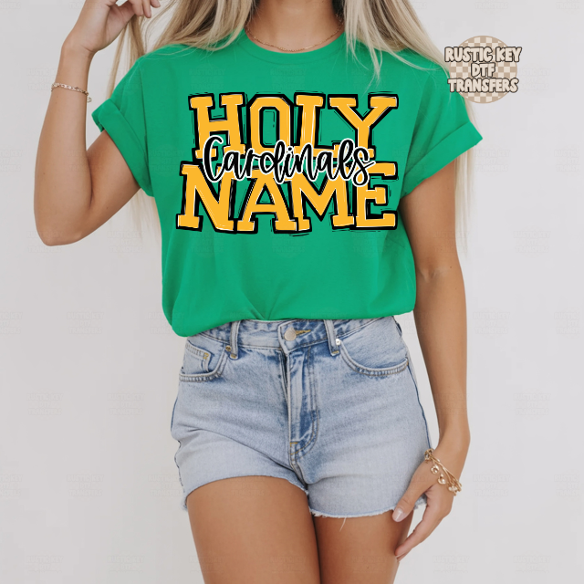 Holy Name cardinals DTF Transfer, Ready to Press