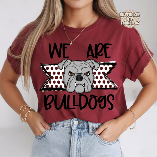 We are bulldogs DTF Transfer, Ready to Press