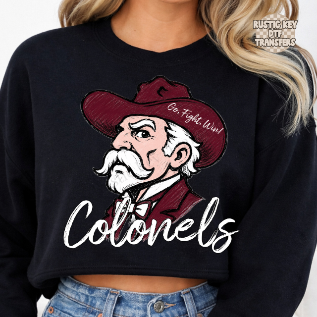 Colonels go fight win DTF Transfer, Ready to Press Rustic Key Transfers