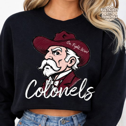 Colonels go fight win DTF Transfer, Ready to Press Rustic Key Transfers