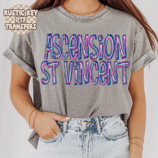 Ascension St. Vincent Custom T-shirt Rustic Key Transfers