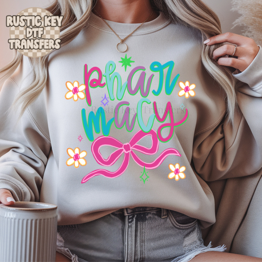 Pharmacy DTF Transfer, Ready to Press Rustic Key Transfers