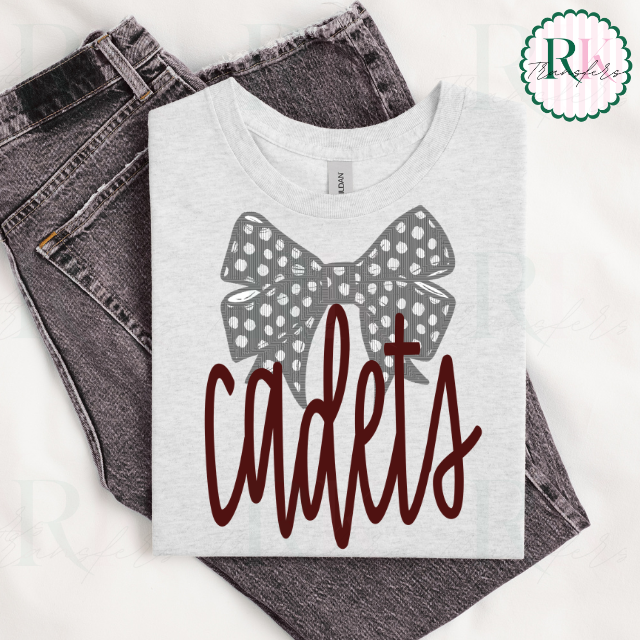 Custom Stitch bow DTF Transfer, Ready to Press Rustic Key Transfers
