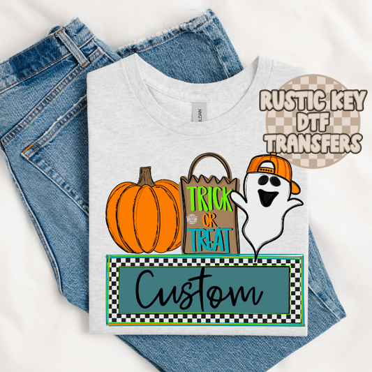 Trick Or Treat Custom (Boys) DTF TRANSFER