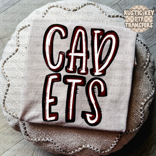 Cadets DTF Transfer, Ready to Press