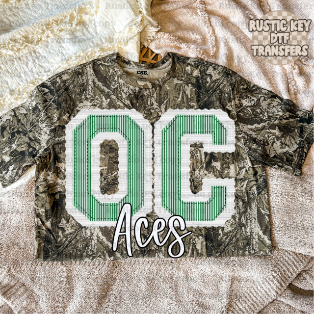 Owensboro Catholic Aces Prepster DTF Transfer, Ready to Press