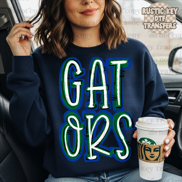 Gators DTF Transfer, Ready to Press