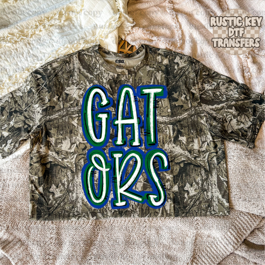 Gators DTF Transfer, Ready to Press