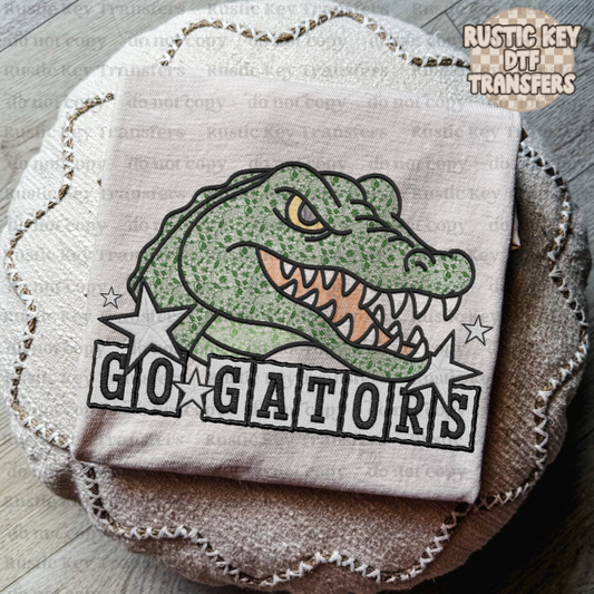 Go Gators Lace DTF Transfer, Ready to Press