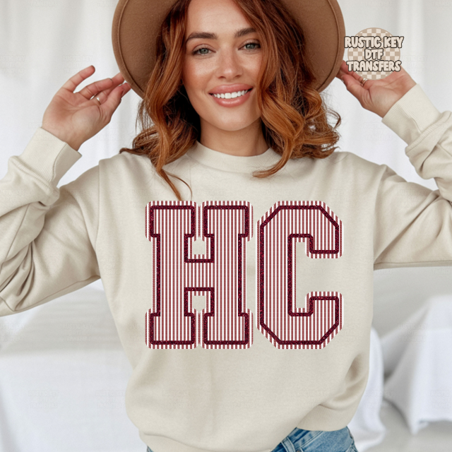 Henderson Colonels seersucker DTF Transfer, Ready to Press