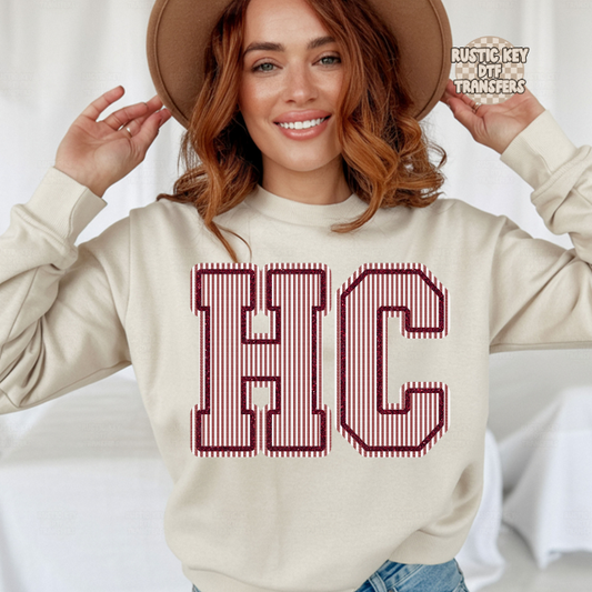 Henderson Colonels seersucker DTF Transfer, Ready to Press