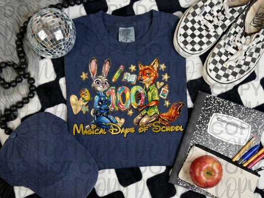 100 Days of school DTF Transfer, Ready to Press