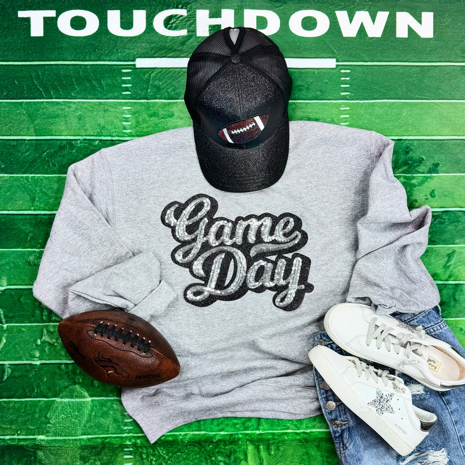 Silver Sequin Game Day Patch