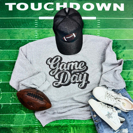 Silver Sequin Game Day Patch