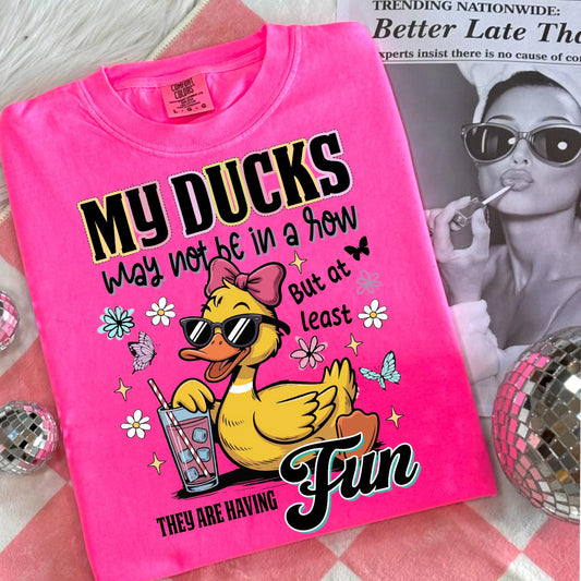 DUCKS NOT IN A ROW DTF TRANSFER