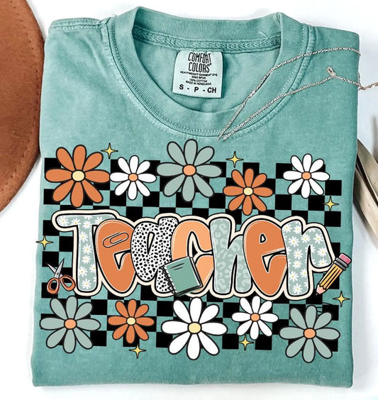Retro Teacher DTF TRANSFER