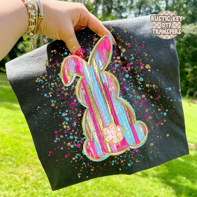Brushed easter bunny DTF Transfer, Ready to Press